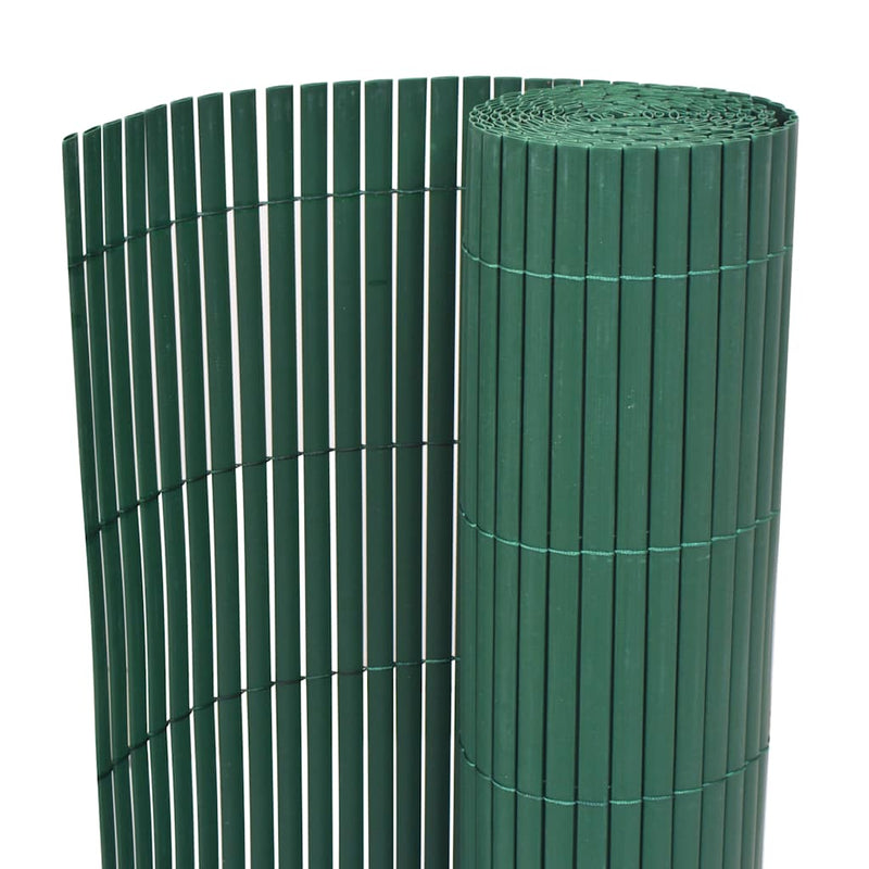 Load image into Gallery viewer, Vidaxl tuinafscheiding dubbelzijdig 90x500 cm pvc groen
