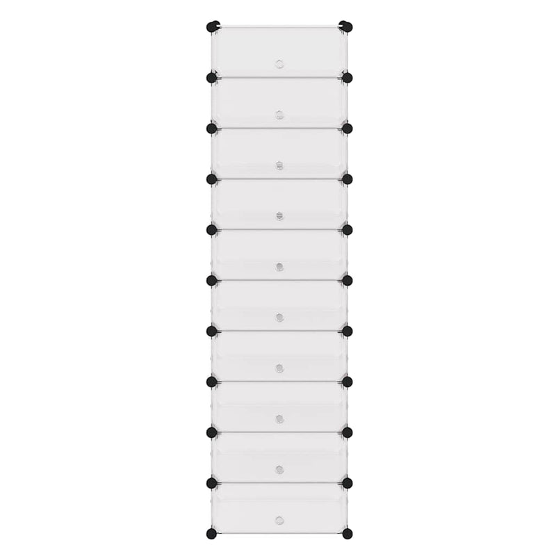 Load image into Gallery viewer, Vidaxl schoenenkast met 10 ineengrijpende vakken wit
