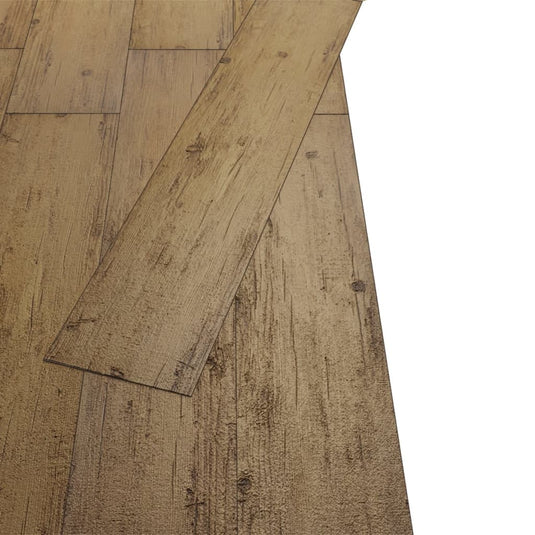 Vidaxl vloerplanken niet-zelfklevend 5,26 m² 2 mm pvc walnootbruin