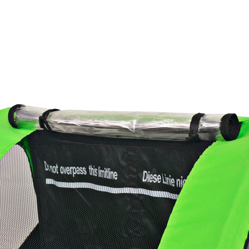 Load image into Gallery viewer, Vidaxl fietstrailer 30 kg grijs en groen
