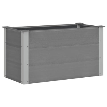 Vidaxl plantenbak verhoogd 100x50x54 cm hkc grijs