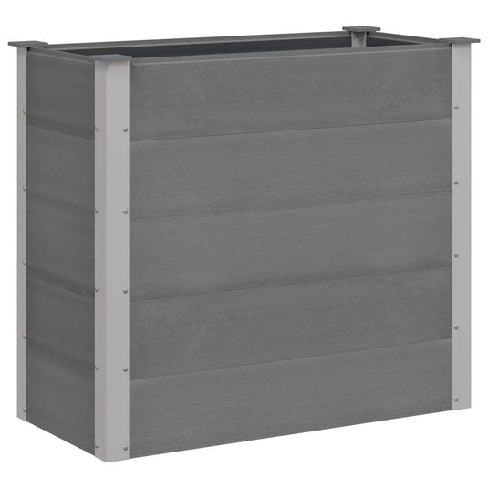 Vidaxl plantenbak verhoogd 100x50x91 cm hkc grijs