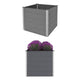 VidaXL Plantenbak verhoogd 100x100x91 cm HKC grijs