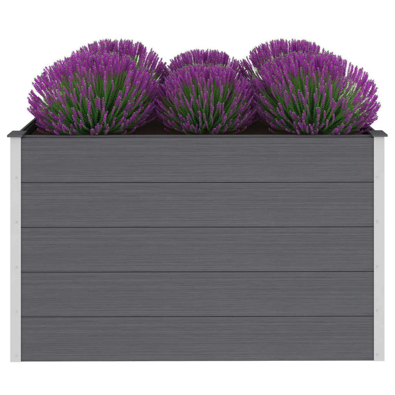 Load image into Gallery viewer, VidaXL Plantenbak verhoogd 150x100x91 cm HKC grijs
