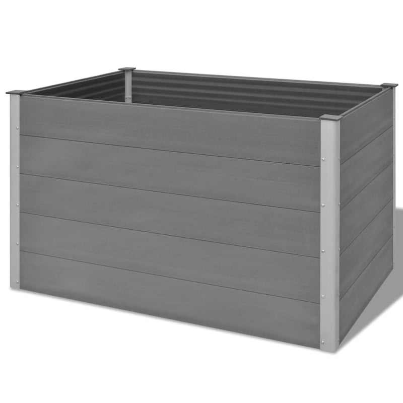 Load image into Gallery viewer, VidaXL Plantenbak verhoogd 150x100x91 cm HKC grijs
