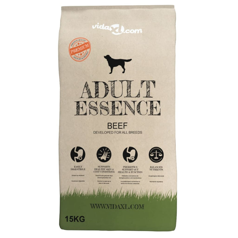 Load image into Gallery viewer, VidaXL Premium hondenvoer droog Adult Essence Beef 15 kg
