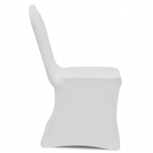 Vidaxl stoelhoezen stretch wit 100 st