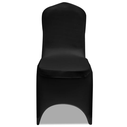 Vidaxl stoelhoezen stretch zwart 100 st