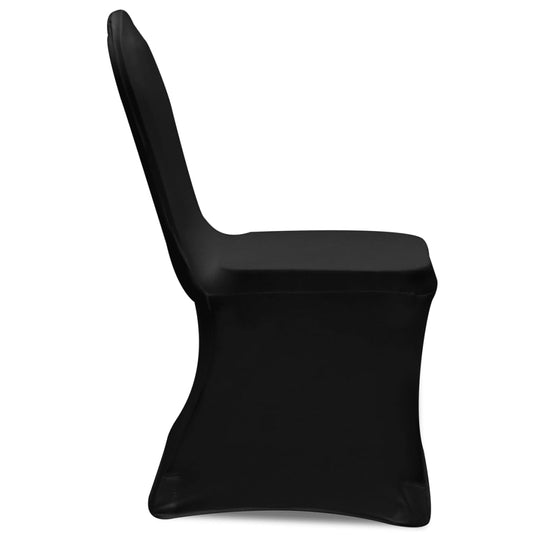 Vidaxl stoelhoezen stretch zwart 100 st