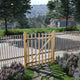 VidaXL Poort enkel 100x120 cm hazelaarhout