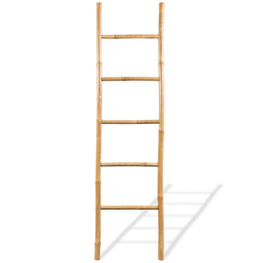 Vidaxl handdoekladder met 5 sporten 150 cm bamboe