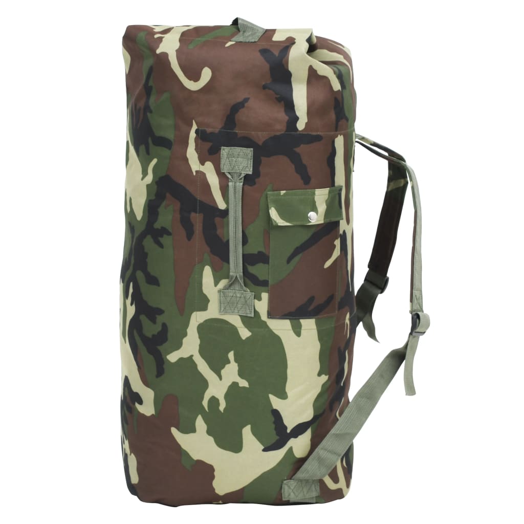 VidaXL Sporttas legerstijl 85 L camouflage