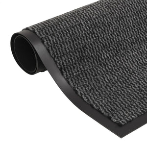 Vidaxl droogloopmat rechthoekig getuft 80x120 cm antraciet