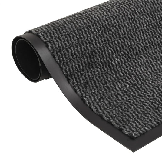 Vidaxl droogloopmat rechthoekig getuft 80x120 cm antraciet
