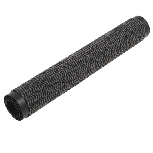 Vidaxl droogloopmat rechthoekig getuft 80x120 cm antraciet
