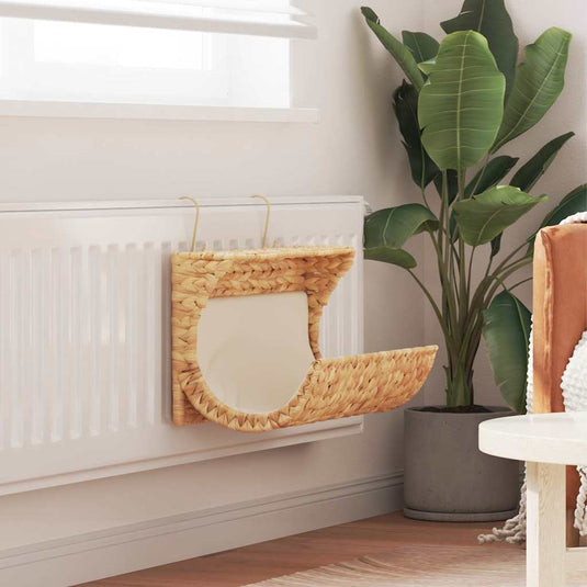 VidaXL Kattenbed met kussen 37x20x20 cm waterhyacint