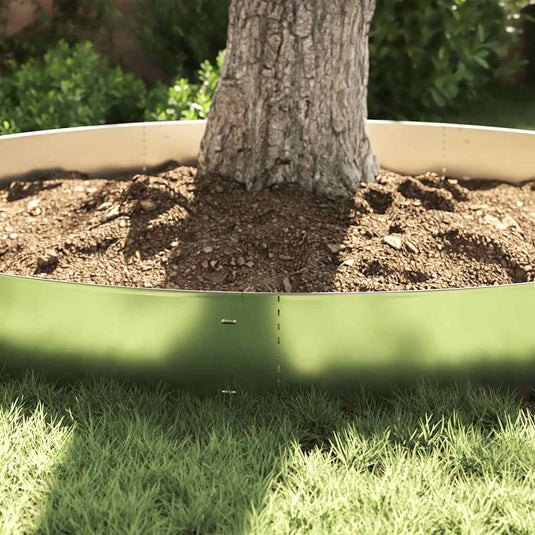 Vidaxl grasboorden 15 st 100x20 cm gegalvaniseerd staal