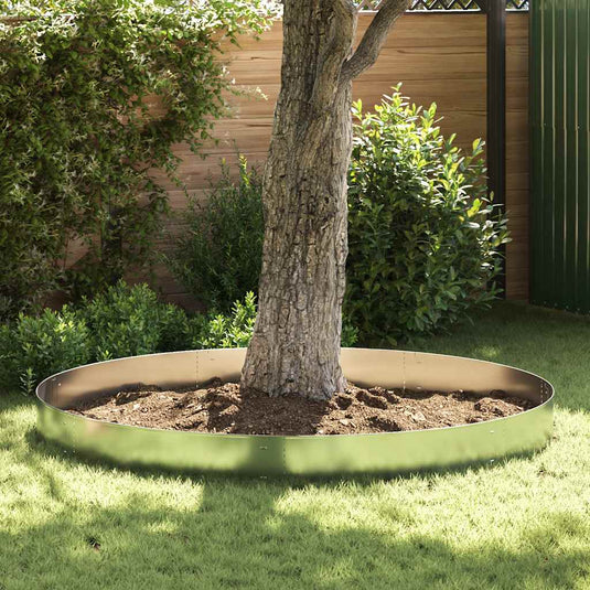 Vidaxl grasboorden 15 st 100x20 cm gegalvaniseerd staal