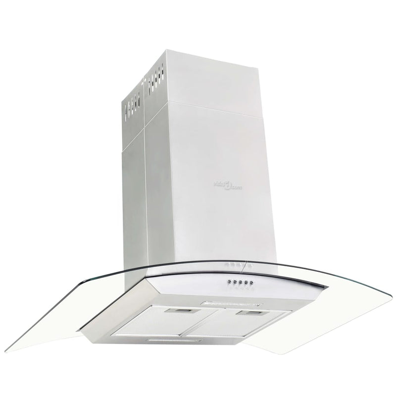 Load image into Gallery viewer, VidaXL Eilandafzuigkap 756 m³ u LED 90 cm roestvrij staal

