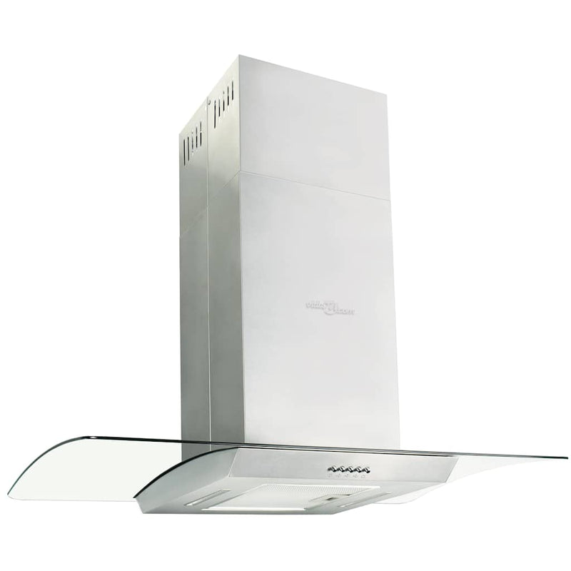 ギャラリービューアに画像をロードする, Vidaxl eilandafzuigkap 756 m³ u led 90 cm roestvrij staal
