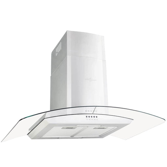 Vidaxl wandafzuigkap 756 m³ u led 90 cm roestvrij staal