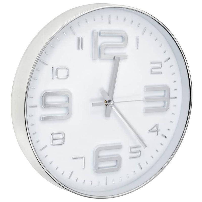 Load image into Gallery viewer, Vidaxl wandklok 30 cm zilverkleurig

