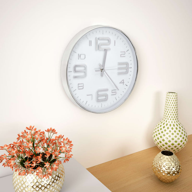 Load image into Gallery viewer, Vidaxl wandklok 30 cm zilverkleurig
