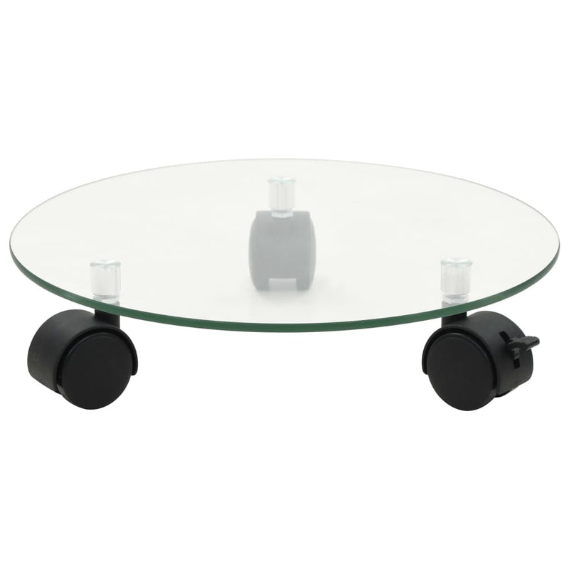 Load image into Gallery viewer, Vidaxl plantenrollers rond 28 cm gehard glas 2 st
