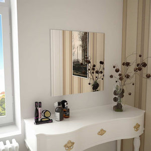 Vidaxl wandspiegel vierkant 60x60 cm glas