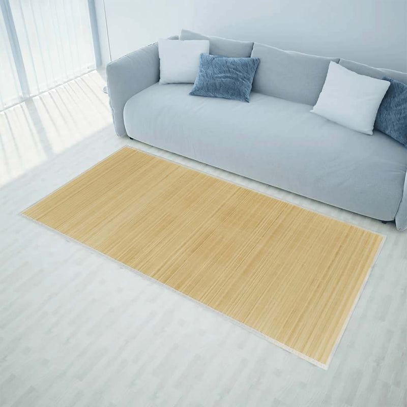 Load image into Gallery viewer, Vidaxl tapijt 100x160 cm bamboe natuurlijk
