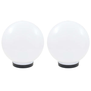 Vidaxl led-bollampen 2 st rond 25 cm pmma
