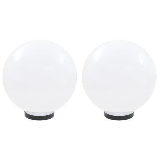 Vidaxl led-bollampen 2 st rond 30 cm pmma