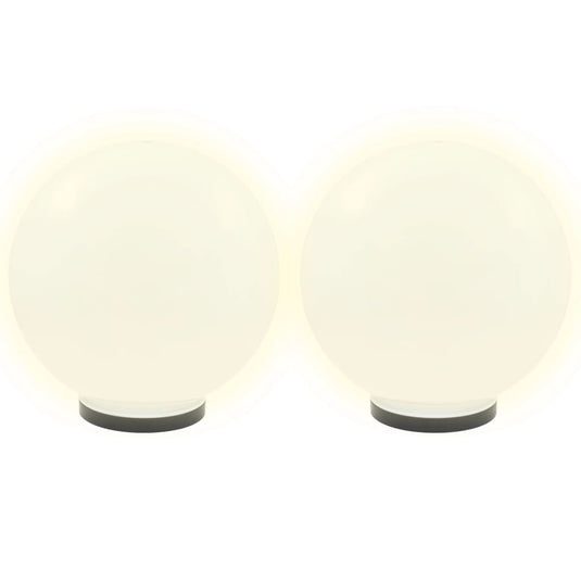 Vidaxl led-bollampen 2 st rond 40 cm pmma