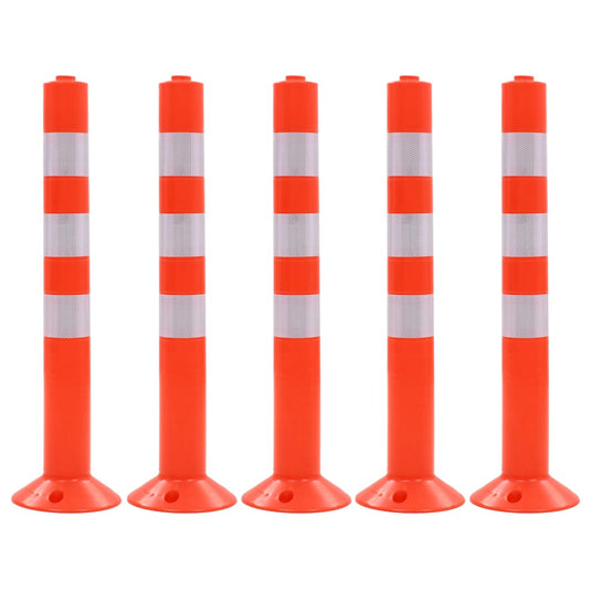 Vidaxl verkeerspalen 75 cm kunststof 5 st