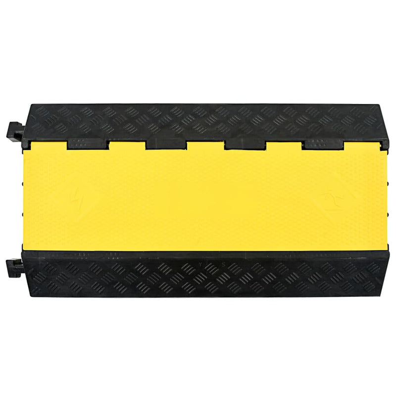 Load image into Gallery viewer, Vidaxl kabelbeschermer drempel 3 tunnels 93 cm rubber
