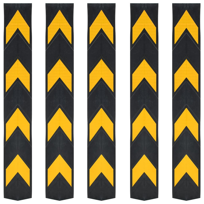 Load image into Gallery viewer, Vidaxl hoekbeschermers reflecterend 80 cm rubber 5 st
