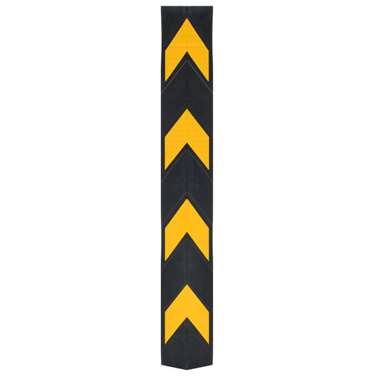 Vidaxl hoekbeschermers reflecterend 80 cm rubber 10 st