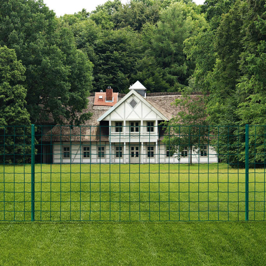 Vidaxl euro hek 20x1,5 m staal groen