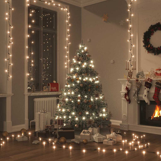Vidaxl lichtsnoer met 400 led's met 8 lichteffecten 40 m warmwit