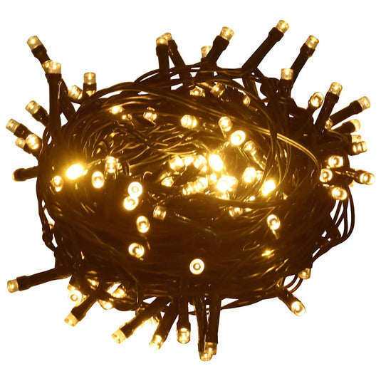 Vidaxl lichtsnoer met 600 led's met 8 lichteffecten ip44 60 m warmwit