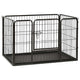 Vidaxl puppyren 91,5x59x61 cm staal