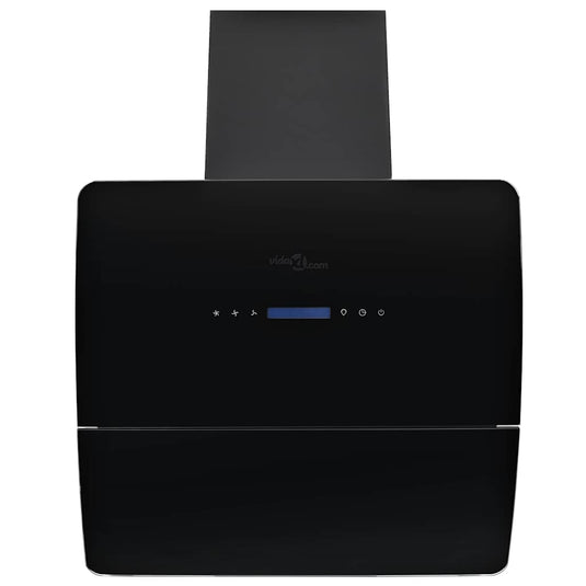 Vidaxl wandafzuigkap 756 m³ u 60 cm roestvrij staal zwart