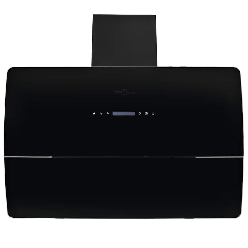 Load image into Gallery viewer, Vidaxl wandafzuigkap 756 m³ u 90 cm roestvrij staal zwart
