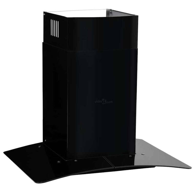 Load image into Gallery viewer, Vidaxl wandafzuigkap 756 m³ u 60 cm roestvrij staal zwart
