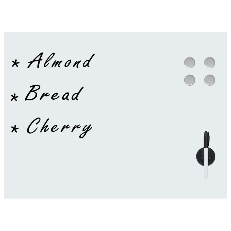 Load image into Gallery viewer, Vidaxl whiteboard voor aan de wand magnetisch 80x60 cm glas
