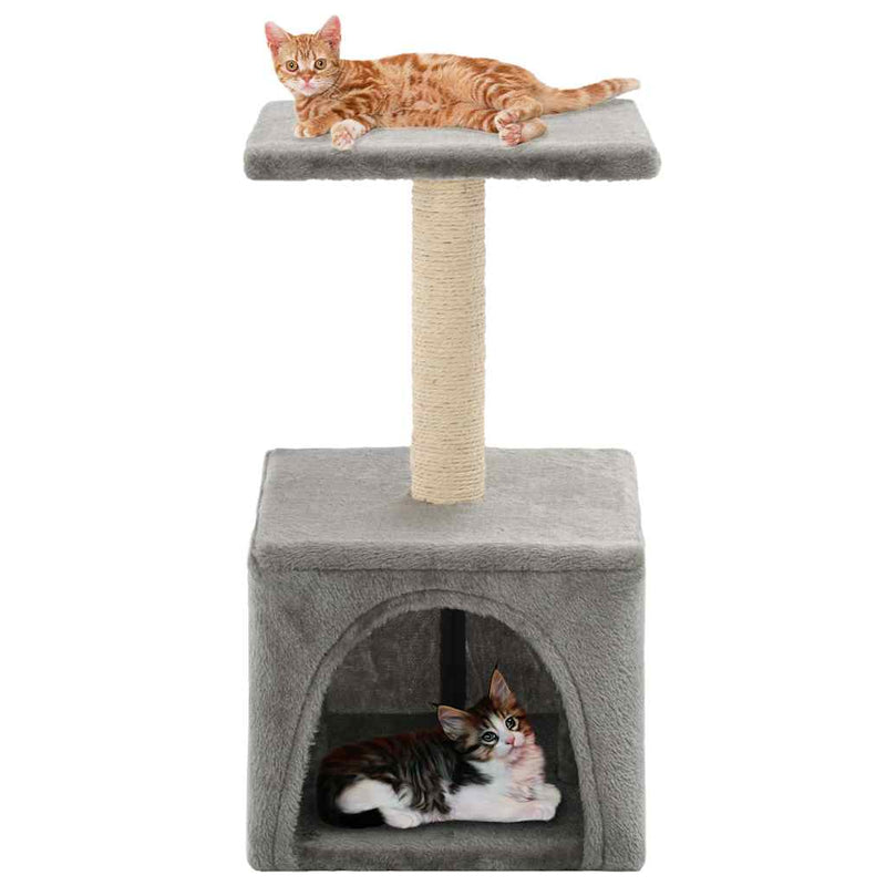 Load image into Gallery viewer, Vidaxl kattenkrabpaal met sisal krabpaal 55 cm grijs
