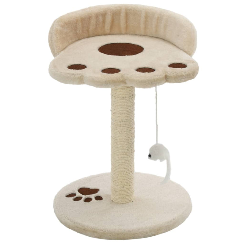 Load image into Gallery viewer, Vidaxl kattenkrabpaal met sisal krabpaal 40 cm beige en bruin
