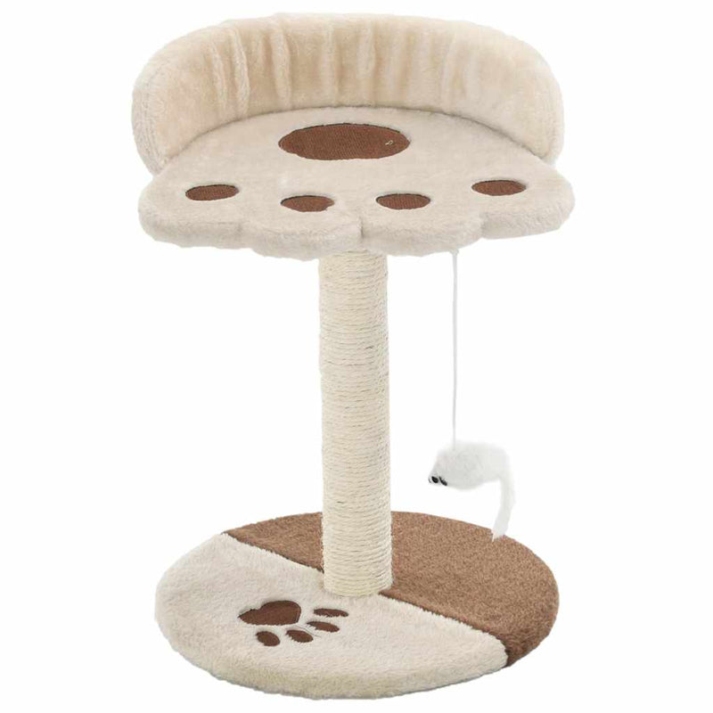 Load image into Gallery viewer, Vidaxl kattenkrabpaal met sisal krabpaal 40 cm beige en bruin
