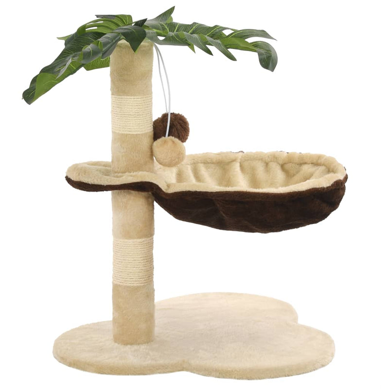 Load image into Gallery viewer, Vidaxl kattenkrabpaal met sisal krabpaal 50 cm beige en bruin
