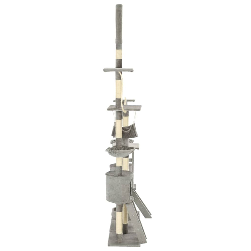 Load image into Gallery viewer, Vidaxl kattenkrabpaal met sisal krabpalen 230-250 cm grijs
